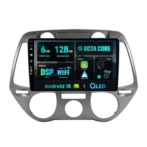 Renueva tu Hyundai i20 (2008-2012) con la autoradio SXAUTO Android 16 de 9 pulgadas, 6G+128G, CarPlay inalámbrico, DSP y cámara LED.