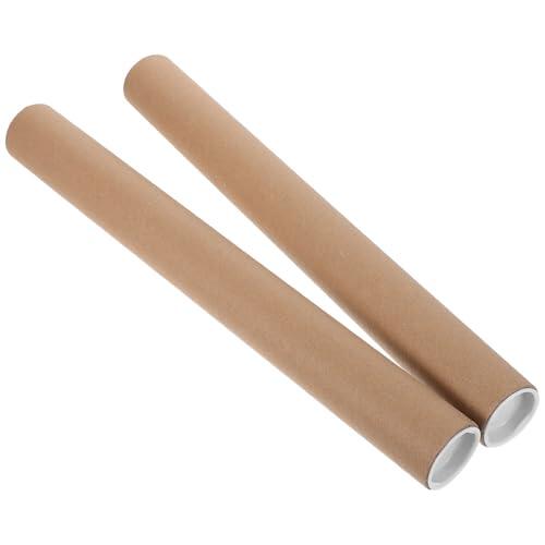 VICASKY 2 Piezas Tubo de Envío de Póster con Tapas, Cartón Kraft