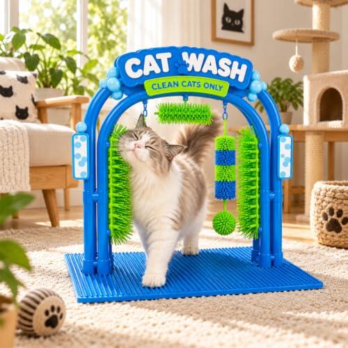El bienestar felino en casa: análisis de la estación de arco de aseo para gatos
