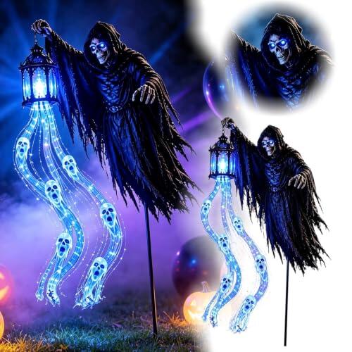Ilumina tu jardín este Halloween con el Cosechador de Almas Solar