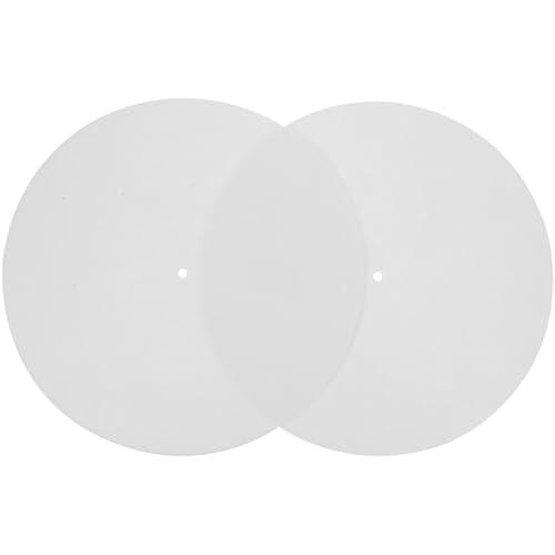 2 Piezas Tapete de Fieltro, Almohadilla de Color Claro para Vinilo