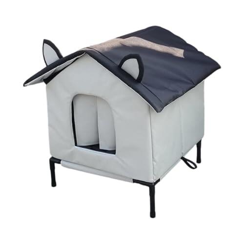 Refugio Exterior Wjianfit: Protección Térmica y Elevada para Gatos