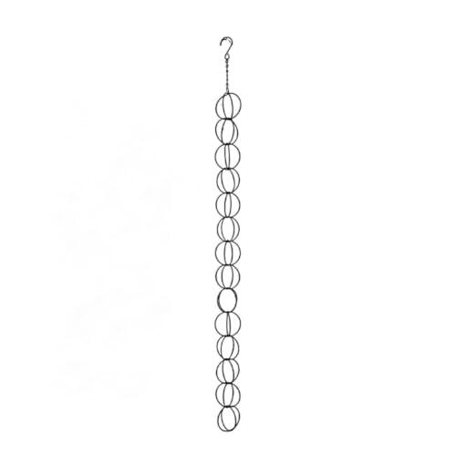 Transforma tu patio con la elegante cadena de lluvia circular de metal Opatiny