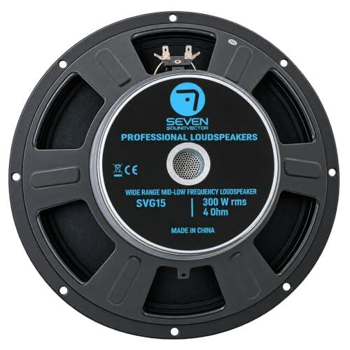Potencia y Definición: Análisis Técnico del Woofer Seven Soundvector SVG15/4 de 15 Pulgadas