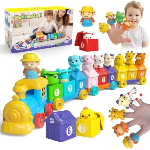 Aprende jugando: El tren de granja Montessori que estimula la mente de los más pequeños