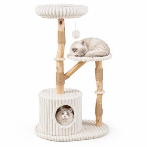 El paraíso vertical para felinos: Análisis completo del rascador GOPLUS de 3 niveles