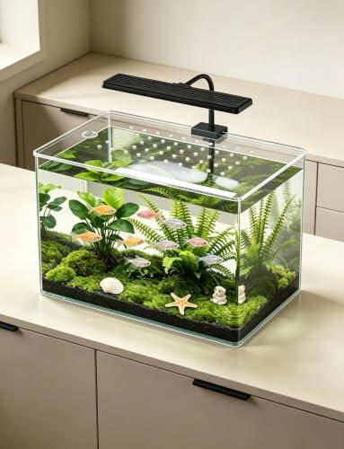 Genérico Tapa de Acuario de Metacrilato Transparente, A Medida con Abertura | Metacrilato de 3–8 mm, medidas y abertura de alimentación personalizables.(3mm,60x30cm/23.6x11.8in)