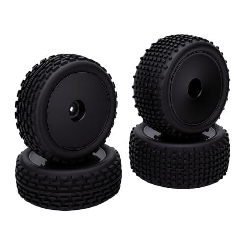 Alomejor Neumáticos de RC 1/10 Todo Terreno 40x34mm Juego de Mejora