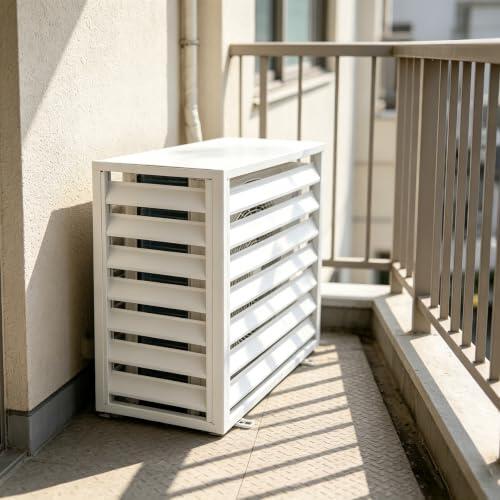 PBMDUHX Protector Aire Acondicionado Exterior Aluminio Blanco 2~3P