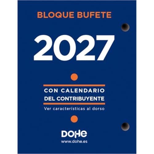 Dohe Taco Calendario 2027 Sobremesa | Calendario de Escritorio Profesional, Idioma Español, Día Página, 12 Meses Enero a Diciembre, Tamaño 8,5x11 cm