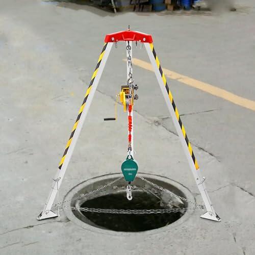 Guía técnica sobre el kit de trípode de aluminio para rescate en espacios confinados y protección anticaídas