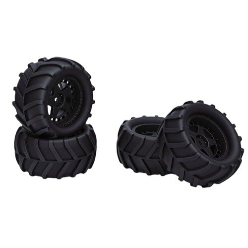 POENVFPO Neumáticos de RC de 80 Mm con Paletas para Camión RC 1/14 1/16