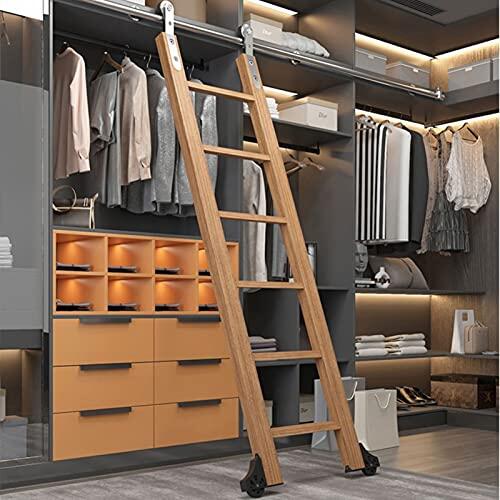 Optimización del espacio en bibliotecas: Sistema de escalera rodante de acero