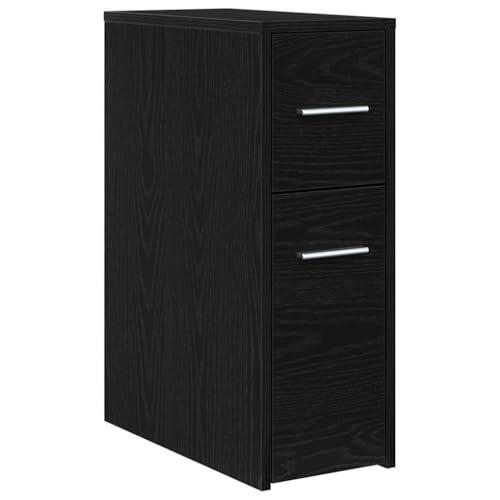 Optimiza tu baño con el juego de muebles de pared en roble negro