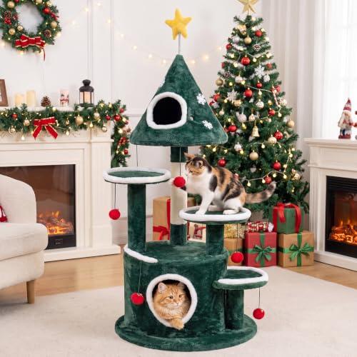 La Navidad perfecta para tu gato: Análisis del árbol festivo COSTWAY