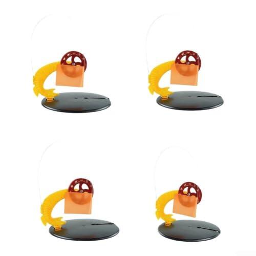 Paquete de 4 marcadores de bandera naranja para pesca en hielo (4 piezas)