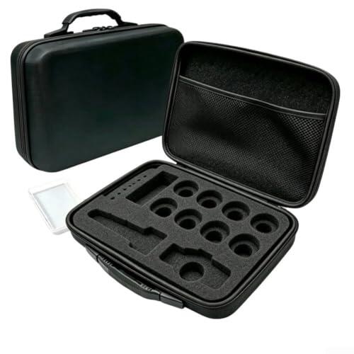 Beyblades X - Caja de almacenamiento EVA a prueba de golpes, 8 ranuras | Capacidad para 8 blusas, bolsillo de malla para lanzadores, para tela EVA y Oxford duradera, 32 x 24 x 8 cm