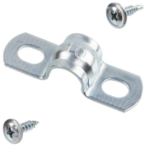 Solución completa de fijación: Kit de 20 abrazaderas AERZETIX y 80 tornillos