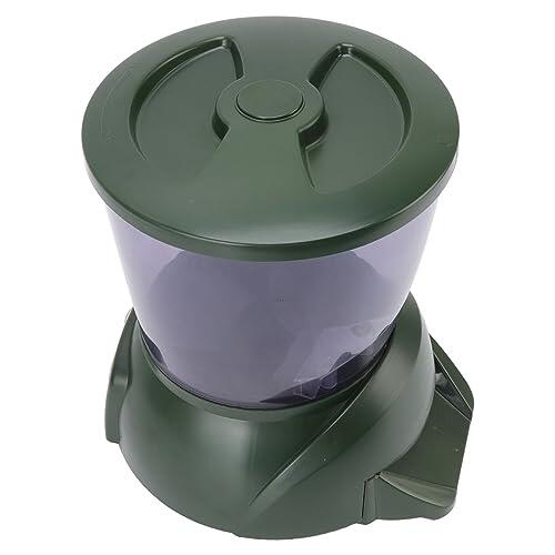 Ziyvural Comedero Automático para Peces 4.25L LCD Programable Estanque | Carcasa de Abs, Capacidad de 1.45kg, 1 a 4 Alimentaciones, Dispensador de Alimento para Peces de Estanque, Compatibilidad