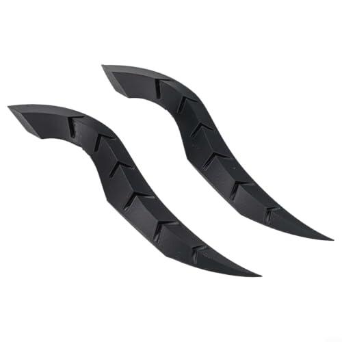 Adhesivo de esquina de dragón plateado para techo de coche para modificar | Diseño de estilo gótico, material ABS negro, mejora la presencia del vehículo, apto para coches