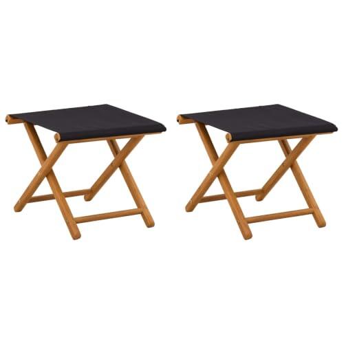 Cuna de 2 piezas de madera de eucalipto maciza negra 41 x 42 x 36,5 cm
