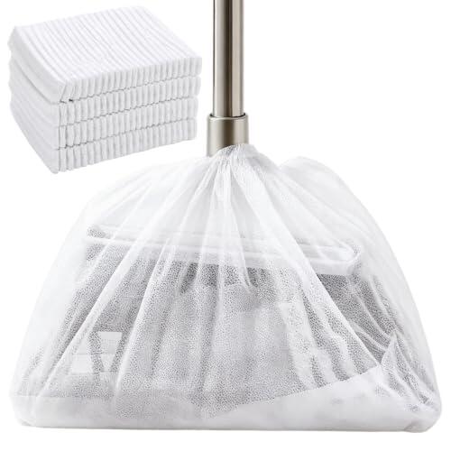 Fexvan 100 Fundas Desechables para escobas, Almohadillas de Limpieza absorbentes de Polvo para Herramientas de Barrido de Pisos