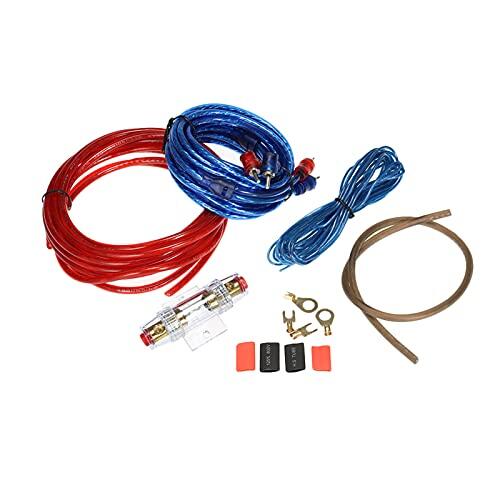 CHICIRIS Kit de Cableado de Amplificador de Audio para Automóvil Cable de