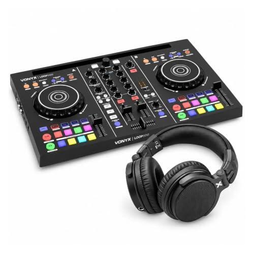 Domina el arte del mezcla con la controladora Vonyx Loop300 y los auriculares HDX50BK