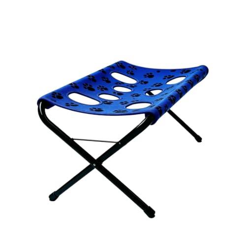 Hamaca de aseo para mascotas Soporte articular y silla colgante plegable | Soporte de baño canino Baño En Casa Bañera Limpieza Diaria Tienda De Mascotas Visita Al Veterinario Azul