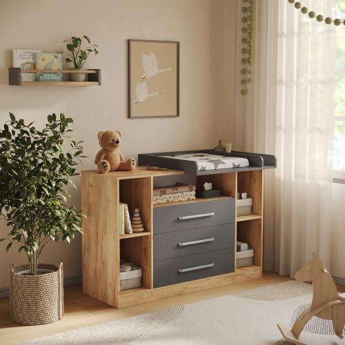 Guía completa del cambiador Olina: Diseño funcional y moderno para la habitación infantil