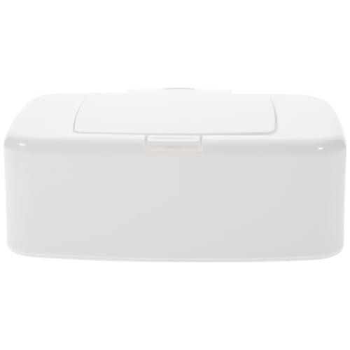 Caja de Pañuelos Húmedos con Tapa y Botón, Diseño Minimalista Blanco