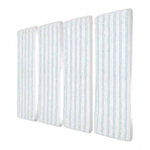 Recambio para mopa para leifheit para profi XL 47cm Alta Absorción(4 PACK) | Fibras flexibles, alta absorción agua, profunda rendijas, 47cm ancho, suelos brillantes