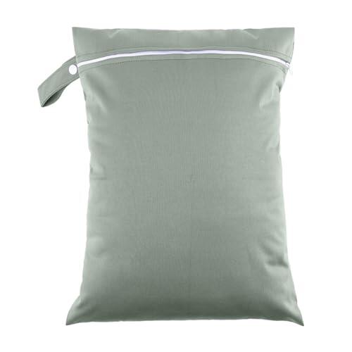 Pañal multiusos con cordón corto para colgar, color gris