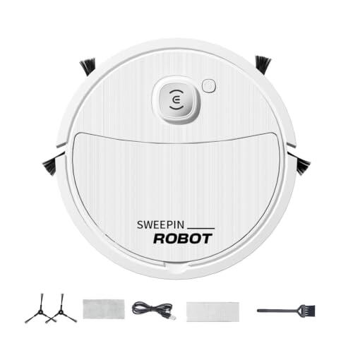 Sweeping Robot, Electric Household Cleaning Supplies, Home Appliance | Wireless Cordless Lightweight Automatic Multi-Purpose Hard Floor Cleaner for Marble Bedroom Dining Room Balcony, Kitchen