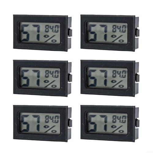 Control total del clima interior: Pack de 6 higrómetros digitales zeroupshop