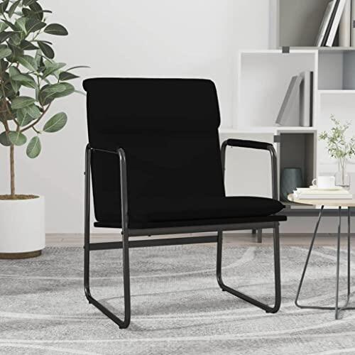 NLQMSU Silla Larga Negro 55x64x80 cm Imitación