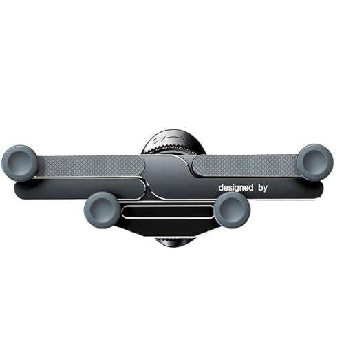 Soporte giratorio invisible para ventilación de aire, soporte para teléfono | Coche Soporte Universal ponderado giratori Negro B