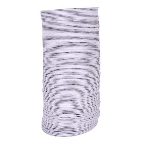 Cofan Tubo de Evacuación de Vapor para Secadora Extensible con Ø10 cm x 3 m | PVC blanco flexible, resistente hasta 150 °C, cinta aluminio incluida,