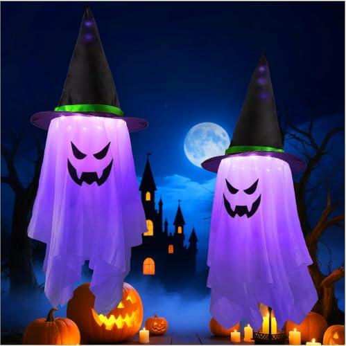 Ilumina tu Noche de Brujas: Guía de Decoración con Fantasmas Colgantes Aluusy