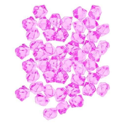 500 Unidades Rocas de Cristal de Hielo de Acrílico 11x14 MM para | Colores Intensos y Acabado Brillante, Efecto Transparente, para Acuarios, Mesas y Micro Paisajes