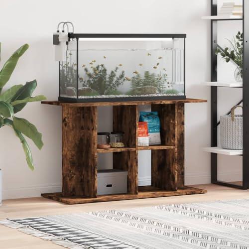 GBCDSWBR Soporte para acuario, 100 x 40 x 60 cm, armario bajo para aspecto | Diseño robusto de madera, práctico espacio de almacenamiento