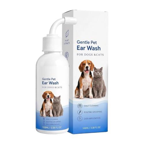 Lavado de Oídos para Perros 100 ml Limpiador Ótico Contra Olores Solución