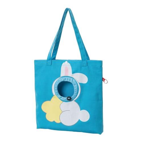 Bolsa de transporte para mascotas, bolsa de hombro de tela con ventana de