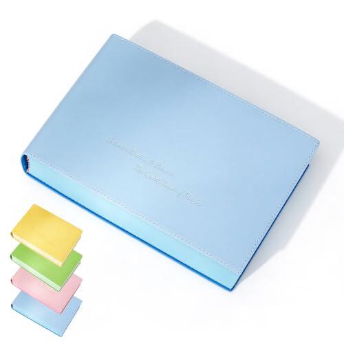 Cuaderno de tapa dura de poliuretano extragrueso A5 de 720 páginas con | Tapa dura de poliuretano suave al tacto con diseño en relieve, marcapáginas de cinta integrada, 4 colores pastel para guardar