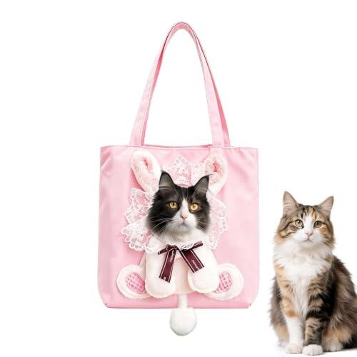Bolsa Transportadora para Gato Bolso de Hombro con Abertura para Cabeza de